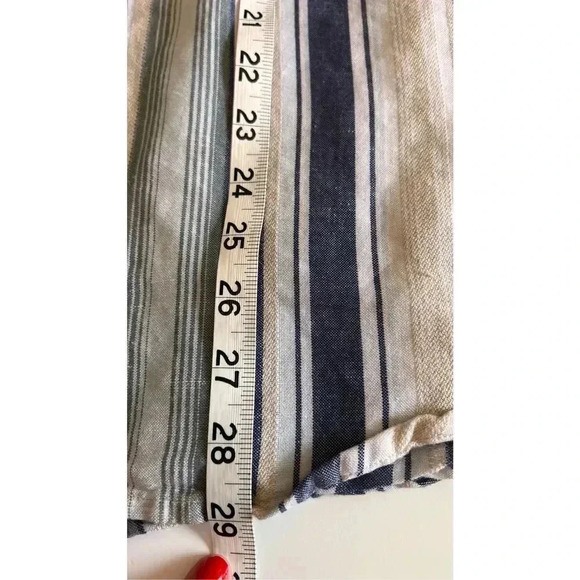 VTG Guess Jeans Vintage Style Men’s Small Striped Button Down Shirt Short Sleeve - Picture 10 of 12